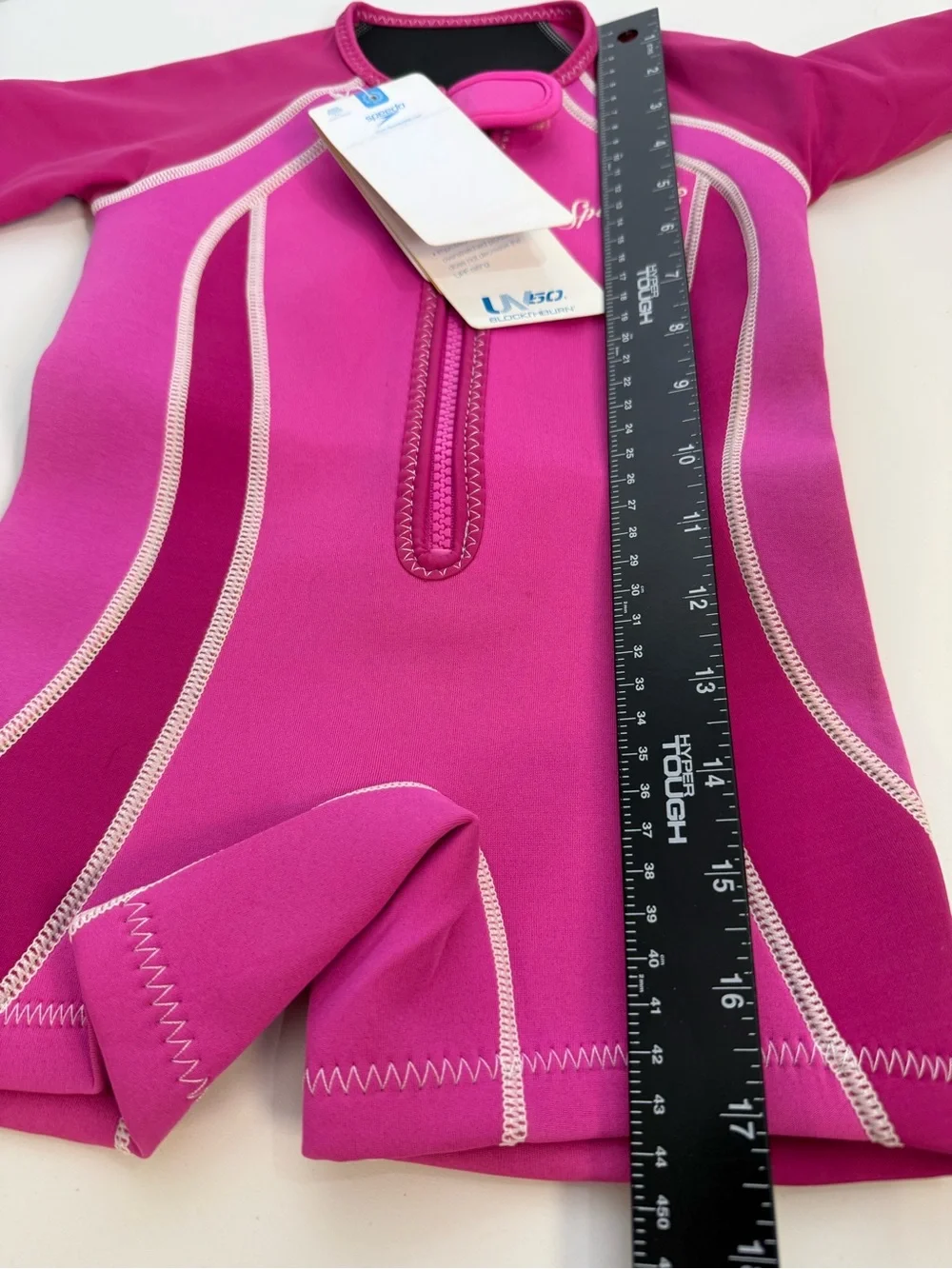 Speedo begin to swim wet child’s wet suit rash guard pink size 3t